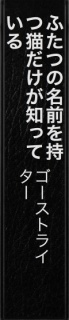 ふたつの名前を持つ猫だけが知っている