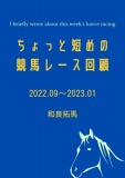 ちょっと短めの競馬レース回顧【2022.09〜2023.01】